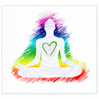 Power Of Yoga Meditation And Love Custom Size Floor Mat