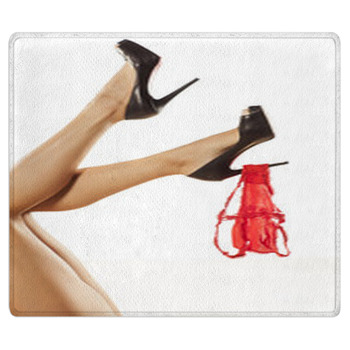 Pretty Female Legs With High Heels And Panties Area Rug