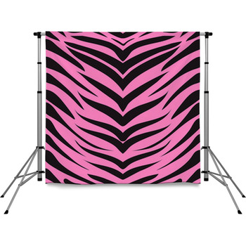 Print Zebra Pole Pocket Backdrop
