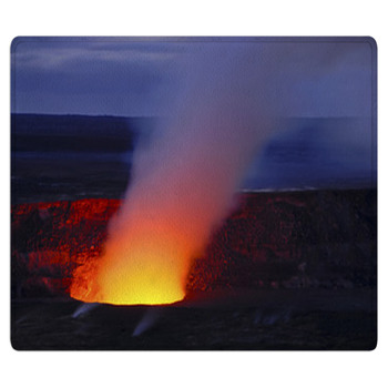 Pu'u O'o Crater On Kilauea Erupting, Volcanoes Area Rug