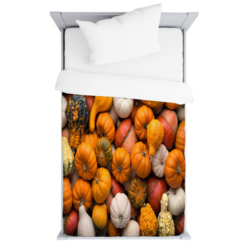 Pumpkins Background Toddler Duvet