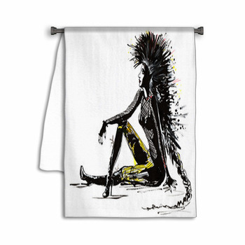 Punk Woman Towel