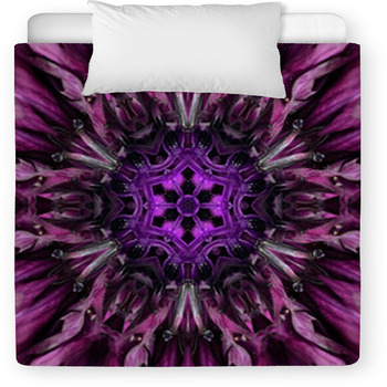 Purple Mandala Flower Center. Toddler Comforter
