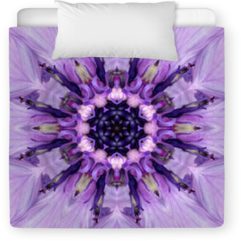 Purple Mandala Flower Center. Toddler Comforter