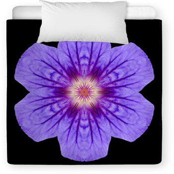 Purple Mandala Flower Kaleidoscope Toddler Comforter