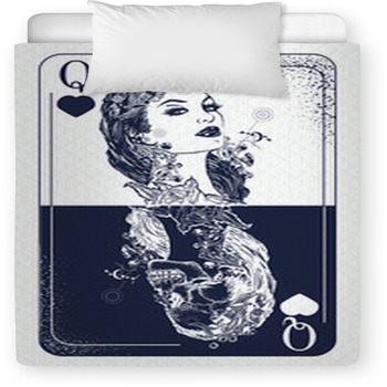 Queen Playing Card Tattoo And T Shirt  Toddler Comforter