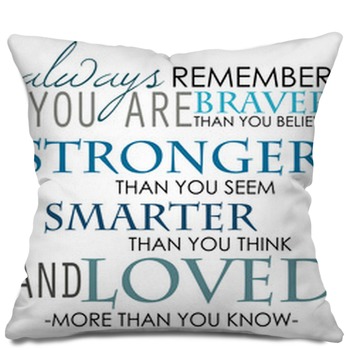 Quotes And Sayings Throw Pillows Cases Shams