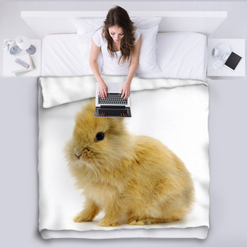 Bunny Fleece Blanket Throws Free Personalization
