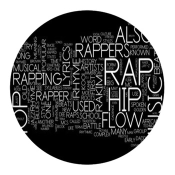 RAP Music Round Rug