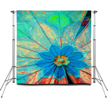 Rasta-color Custom Size Backdrop