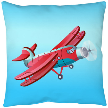vintage airplane pillow