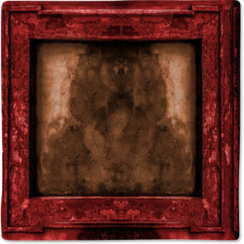 Red And Gold Old Gothic Frame Baby Blanket