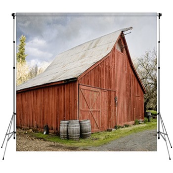 Red Barn Custom Size Backdrop