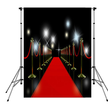 Red Carpet At Night Pole Pocket Backdrop