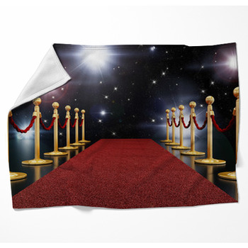 Red Carpet Night Woven Throw Blanket
