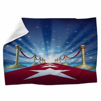 Red Carpet To Movie Stars Fleece Blanket
