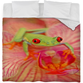 Red eyed Treefrog Agalychnis Fleece Bed Blanket