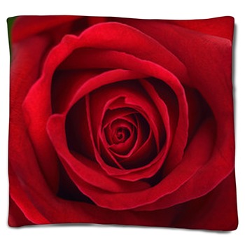 Red Floral Blankets