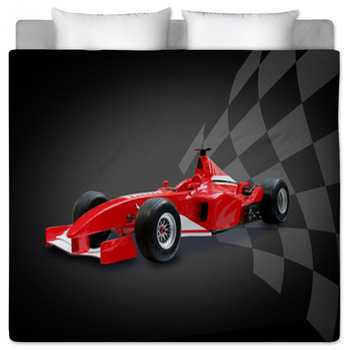 Race car Comforters Duvets Sheets Sets Custom