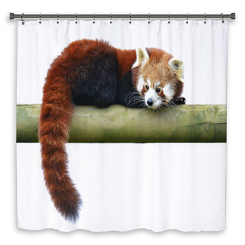 Red Panda Custom Size Shower Curtain