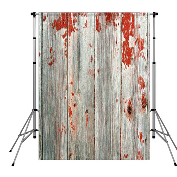 Red Rustic Barn Wood Background Pole Pocket Backdrop