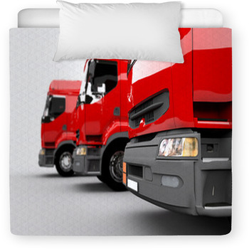 Red Trucks Toddler Comforter