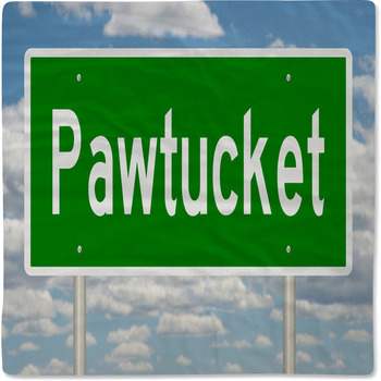 Rendering Of A Green Highway Sign For Baby Blanket