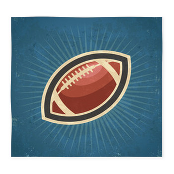 Retro American Football Custom Size Floor Mat