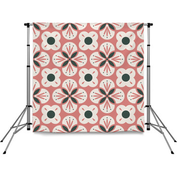 Retro Floral Backdrops