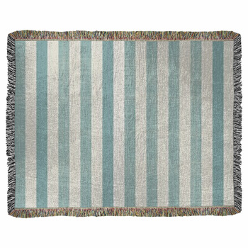 Retro Geometric Abstract Background Woven Throw Blanket