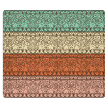 Retro Striped Color Pattern Area Rug