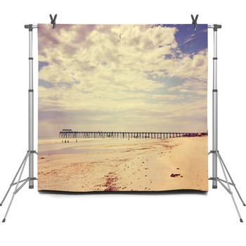 Retro Vintage Instant Filter Wide Open Fleece Backdrop
