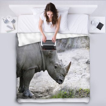 Rhino 1 Fleece Blanket