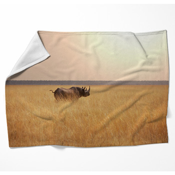 Rhino Woven Throw Blanket