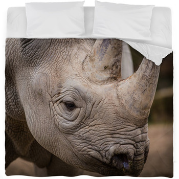 Rhinoceros Fleece Bed Blanket