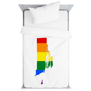 Rhode Island Gay Pride State Toddler Duvet