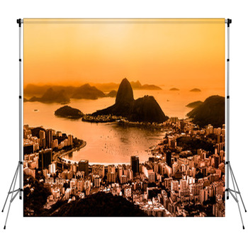 Rio De Janeiro Brazil Fleece Backdrop