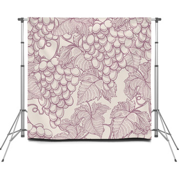 Ripe Grapes Custom Size Backdrop