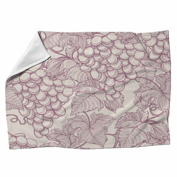 Ripe Grapes Fleece Blanket