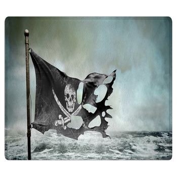 Ripped Torn Flag Bath Mat