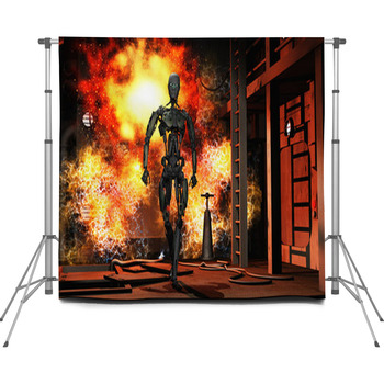 Rise Of The Robots Custom Size Backdrop
