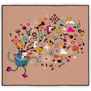 Robot Rugs & Floor Mats