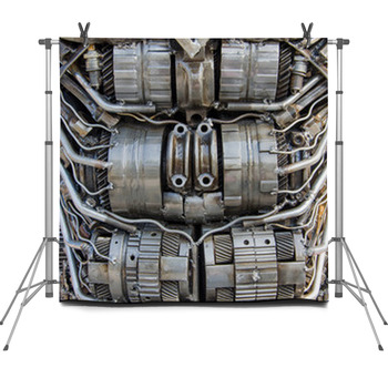 Robot Mechanical Ratchets Bolts And Fleece Backdrop