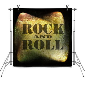 Rock And Roll Music, Old Rusty Wall Fleece Backdrop