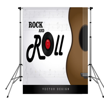Rock And Roll Pole Pocket Backdrop