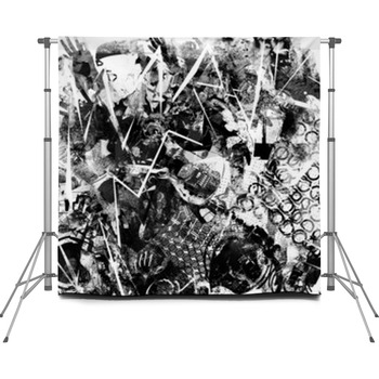 Rock Music Background Custom Size Backdrop