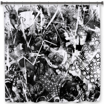 Rock Music Background Shower Curtain