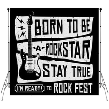 Rock Music Concert Festival Guitar  Custom Size Backdrop