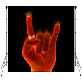 Rock On Fleece Backdrop