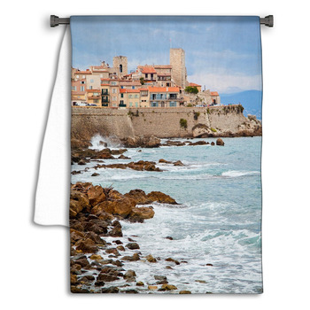 Rocky Coast Of Antibes France French Riviera Cote Towel